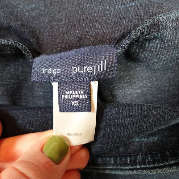 J. Jill Jeans Womens Extra Small Indigo Jeggings Skinny Stretch Blue Cropped 23" - Picture 7 of 10